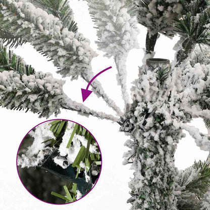Kunstigt Juletræ Og Hvid 240 Cm Pvc Og Metal - Billede 15
