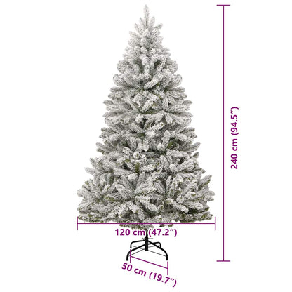Kunstigt Juletræ Og Hvid 240 Cm Pvc Og Metal - Billede 17