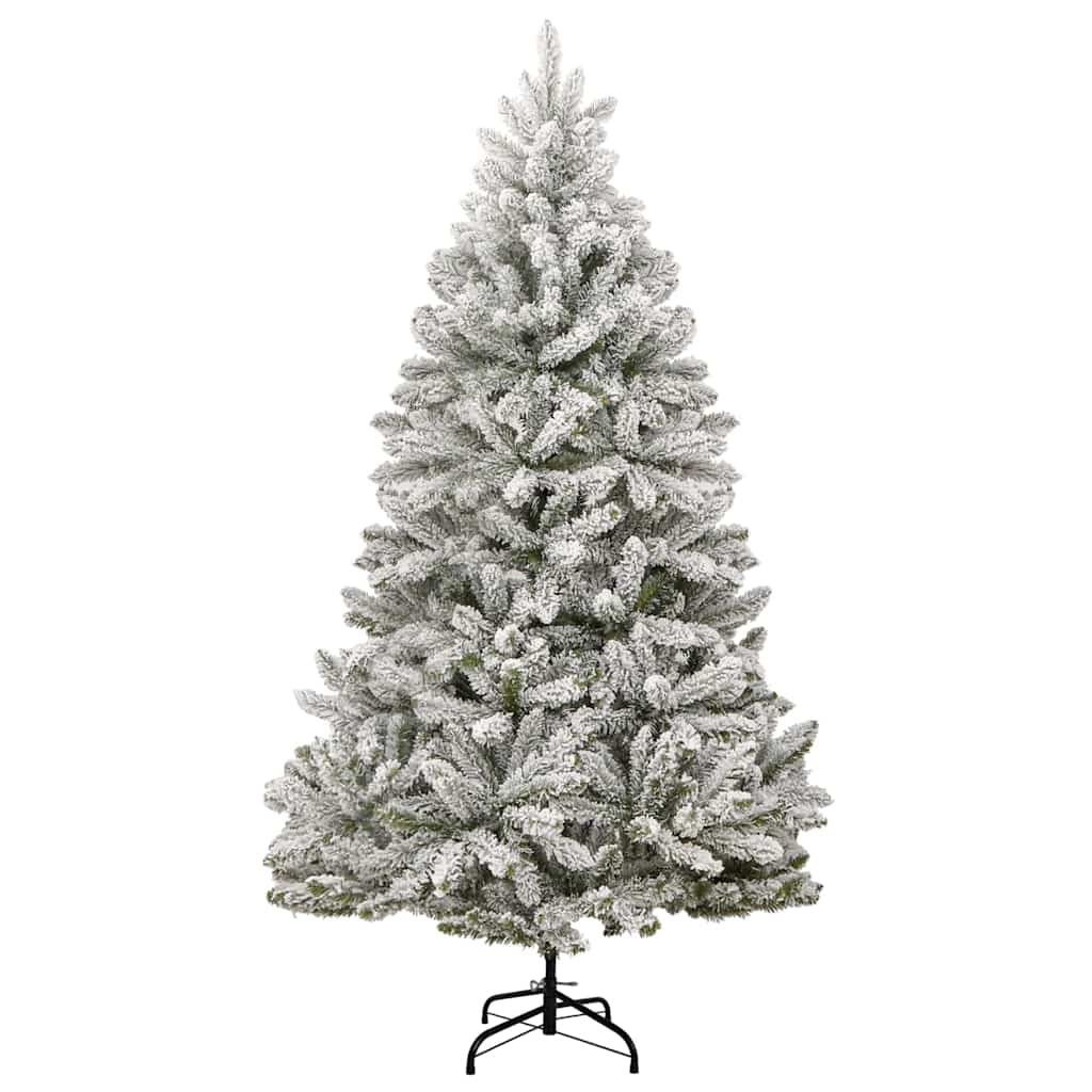 Kunstigt Juletræ Og Hvid 240 Cm Pvc Og Metal - Billede 5