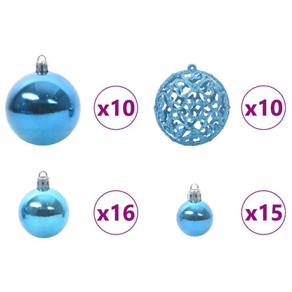Kunstigt Juletræ Og Hvid 240 Cm Pvc Og Metal - Billede 8