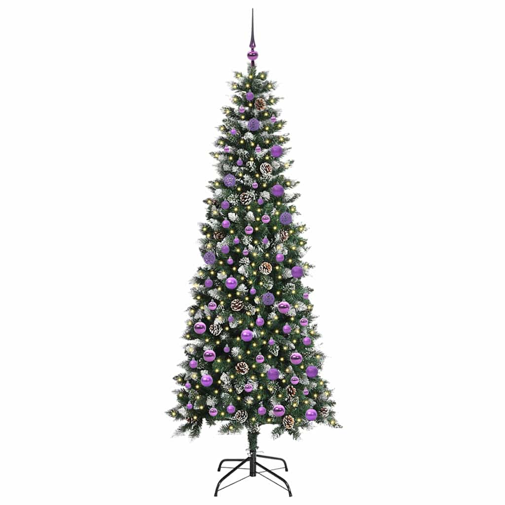 Kunstigt Juletræ Med Stativ 210 Cm Pvc Og Plastik Og Stål - Billede 3