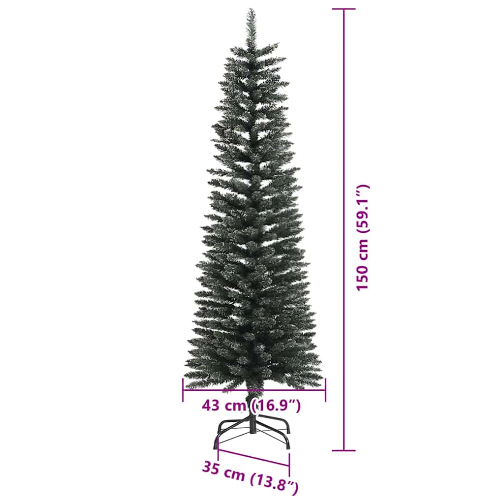 Kunstigt Juletræ Med Stativ 150 Cm Pvc Og Plastik Og Stål - Billede 19