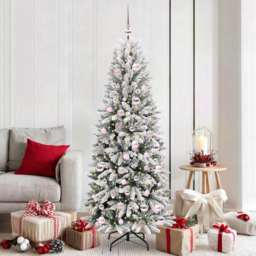 Kunstigt Juletræ 180 Cm Pvc Og Plast Og Stål Og Pe - Hovedbillede