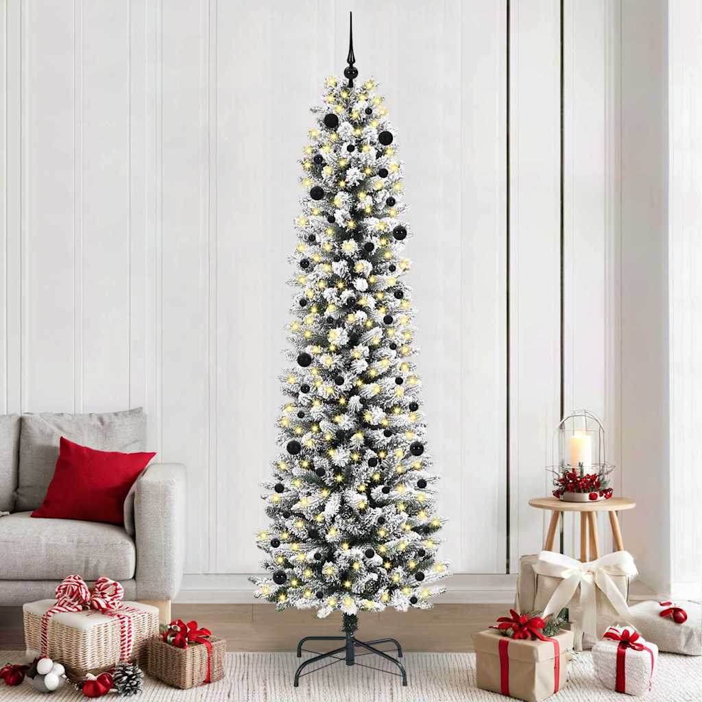 Kunstigt Juletræ Med Stativ 240 Cm Pvc Og Metal Og Plast - Hovedbillede