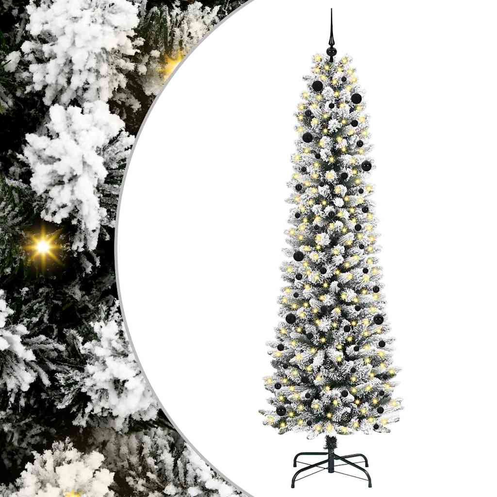 Kunstigt Juletræ Med Stativ 240 Cm Pvc Og Metal Og Plast - Billede 2