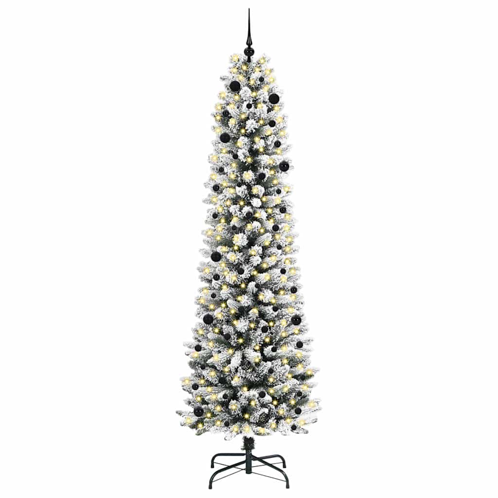 Kunstigt Juletræ Med Stativ 240 Cm Pvc Og Metal Og Plast - Billede 3