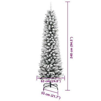 Kunstigt Juletræ Med Stativ 240 Cm Pvc Og Metal Og Plast - Billede 16