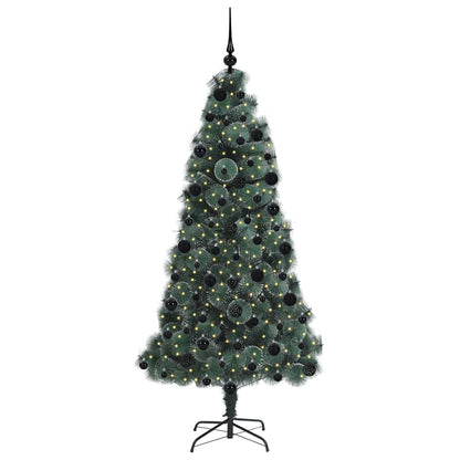 Kunstig Forbelyst Juletree Med Kuglesæt 210 Cm Pet - Billede 3