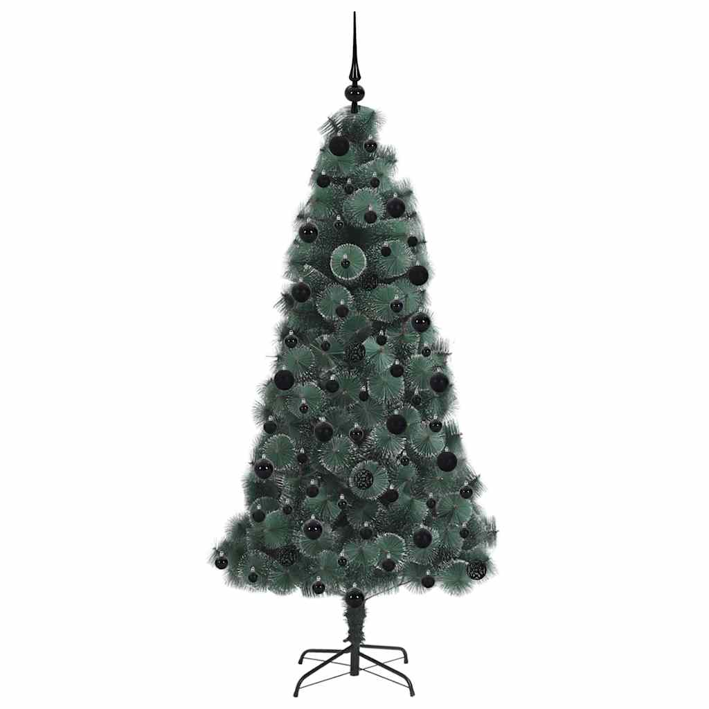 Kunstig Forbelyst Juletree Med Kuglesæt 210 Cm Pet - Billede 4