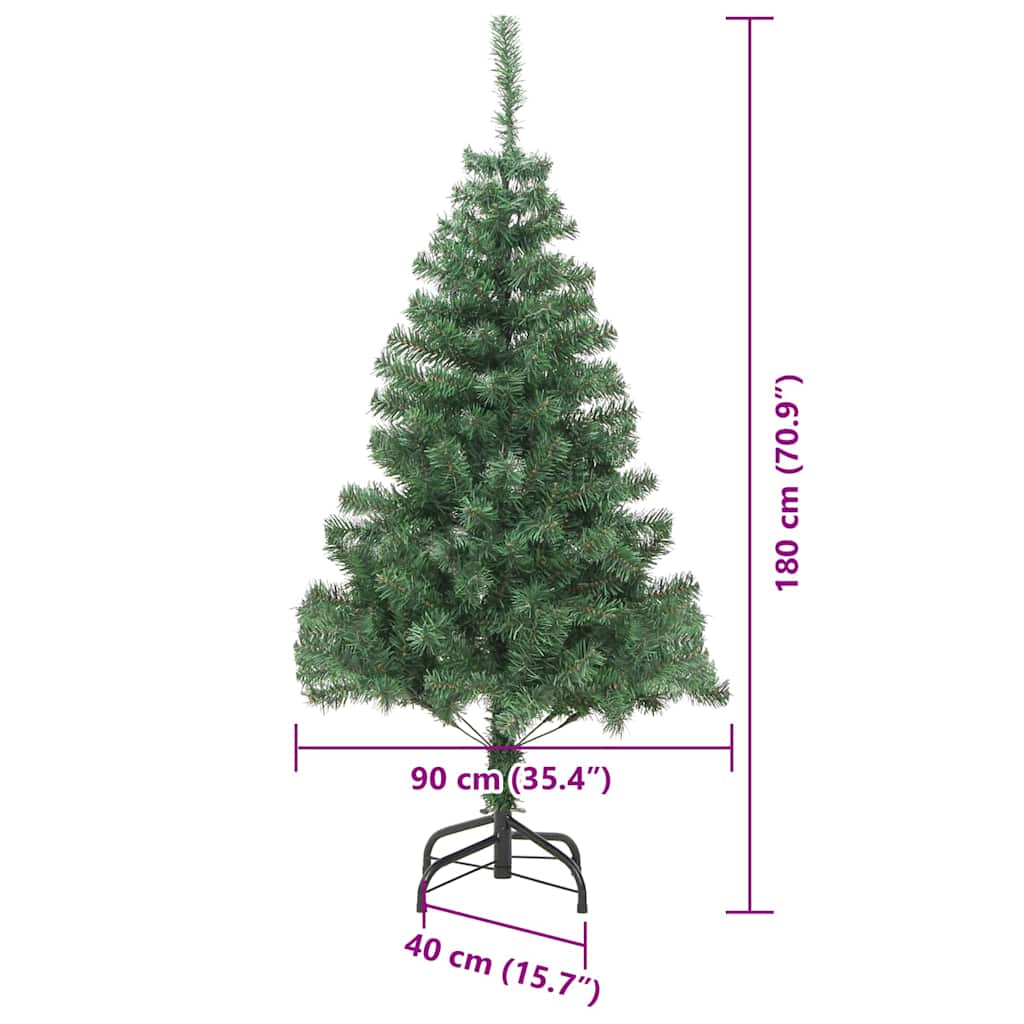 Juletræ Med 300 Led'er Med Stativ 180 Cm Pvc - Billede 14