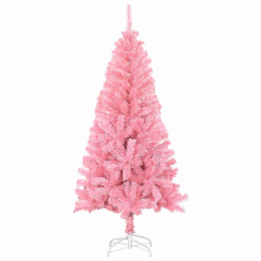 Juletræ Med 150 Led'er Med Stativ Lyserød 150 Cm Pvc - Billede 5
