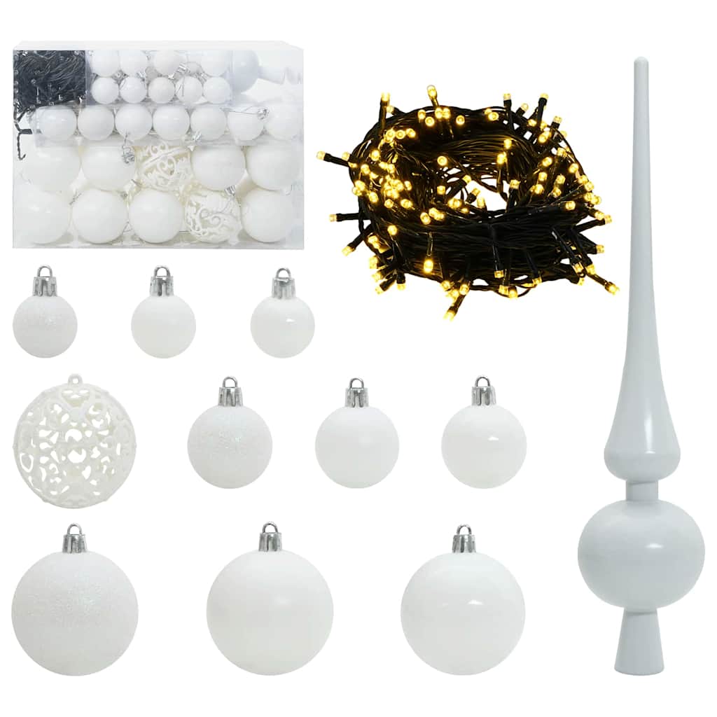 Juletræ Med 150 Led'er Med Stativ Lyserød 150 Cm Pvc - Billede 6