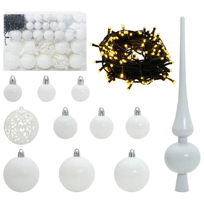 Juletræ Med 150 Led'er Med Stativ Lyserød 150 Cm Pvc - Billede 6