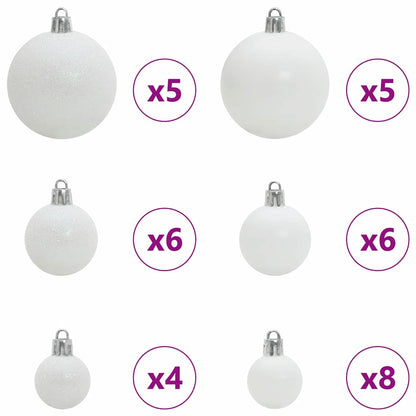 Juletræ Med 150 Led'er Med Stativ Lyserød 150 Cm Pvc - Billede 7