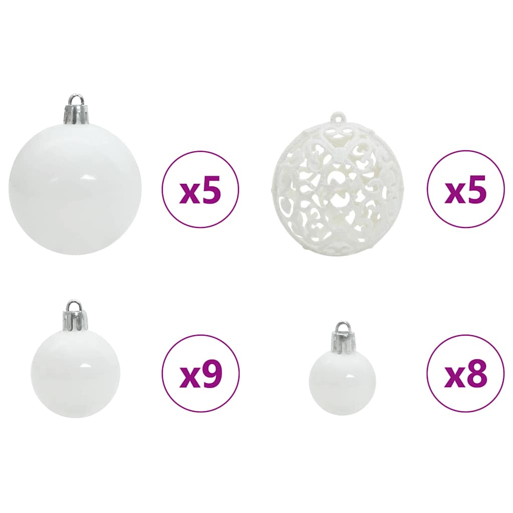 Juletræ Med 150 Led'er Med Stativ Lyserød 150 Cm Pvc - Billede 8