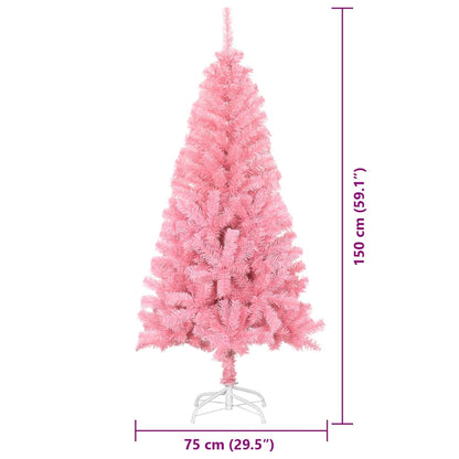 Juletræ Med 150 Led'er Med Stativ Lyserød 150 Cm Pvc - Billede 18