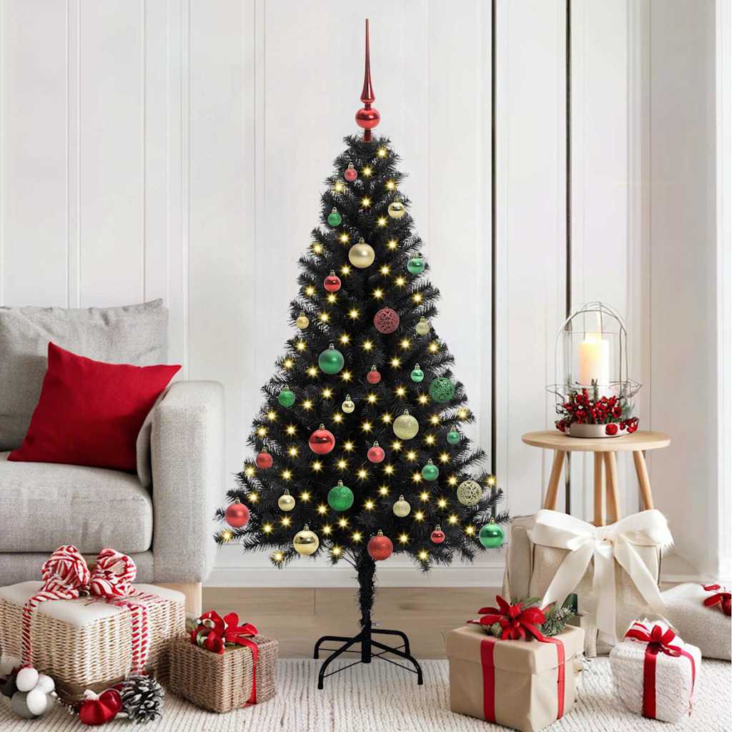 Juletræ Med 150 Led'er Med Stativ 150 Cm Pvc - Hovedbillede