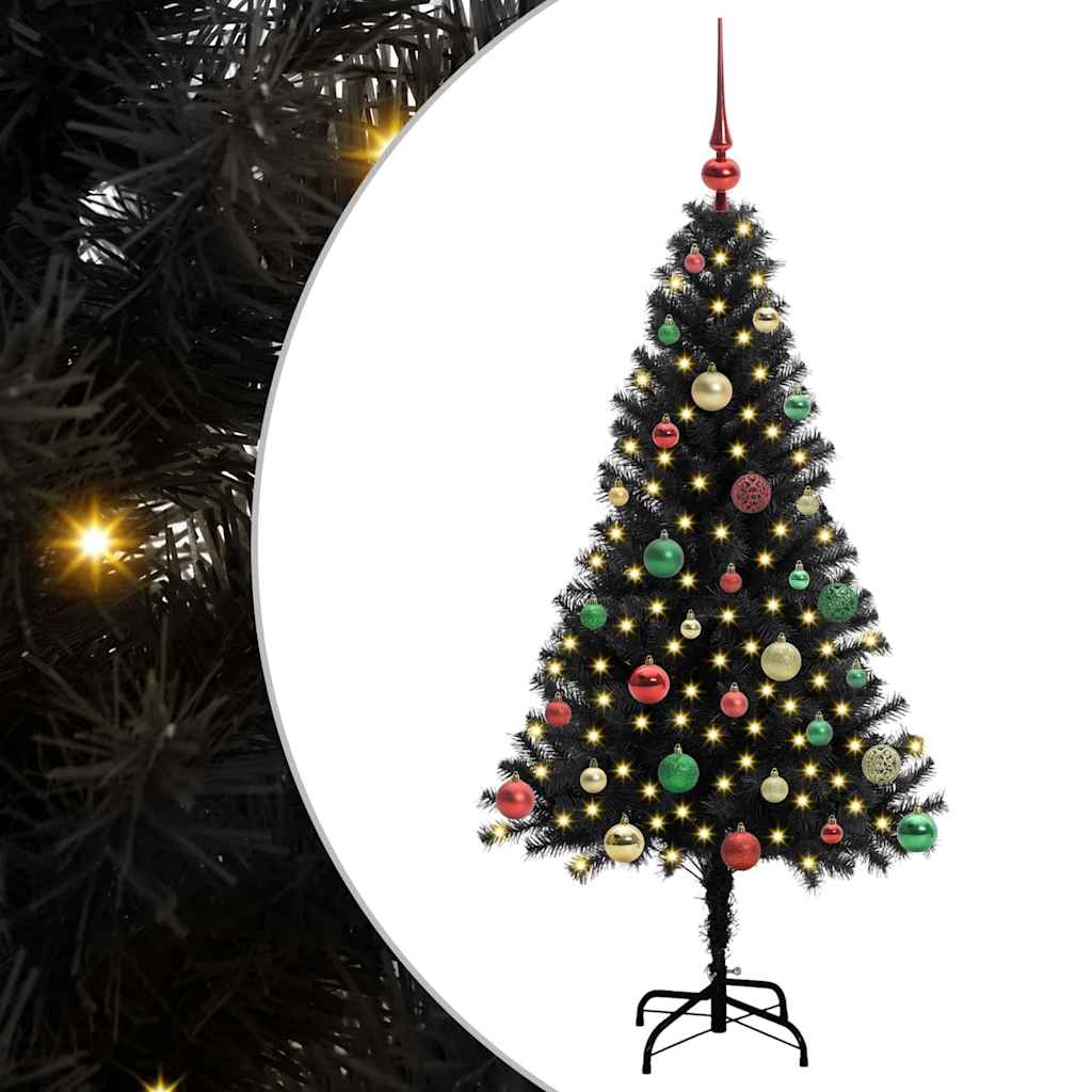 Juletræ Med 150 Led'er Med Stativ 150 Cm Pvc - Billede 2