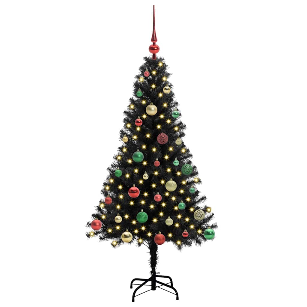 Juletræ Med 150 Led'er Med Stativ 150 Cm Pvc - Billede 3