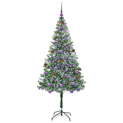 Kunstigt Juletræ Med 300 Led'er 180 Cm Pvc Og Stål - Billede 3