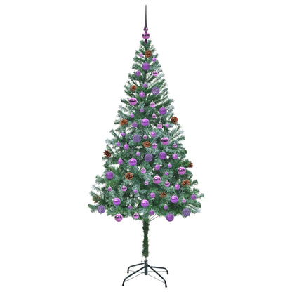 Kunstigt Juletræ Med 300 Led'er 180 Cm Pvc Og Stål - Billede 4