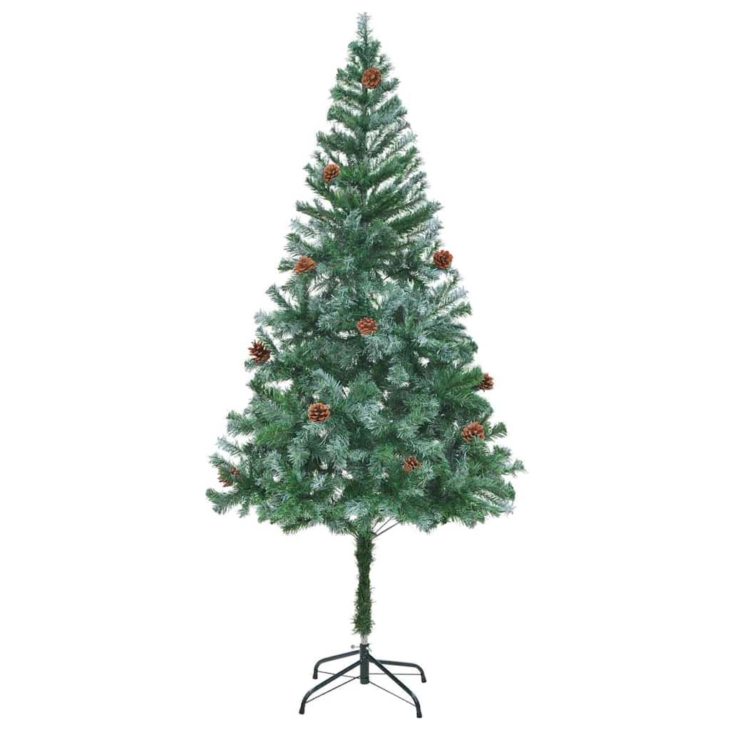 Kunstigt Juletræ Med 300 Led'er 180 Cm Pvc Og Stål - Billede 5