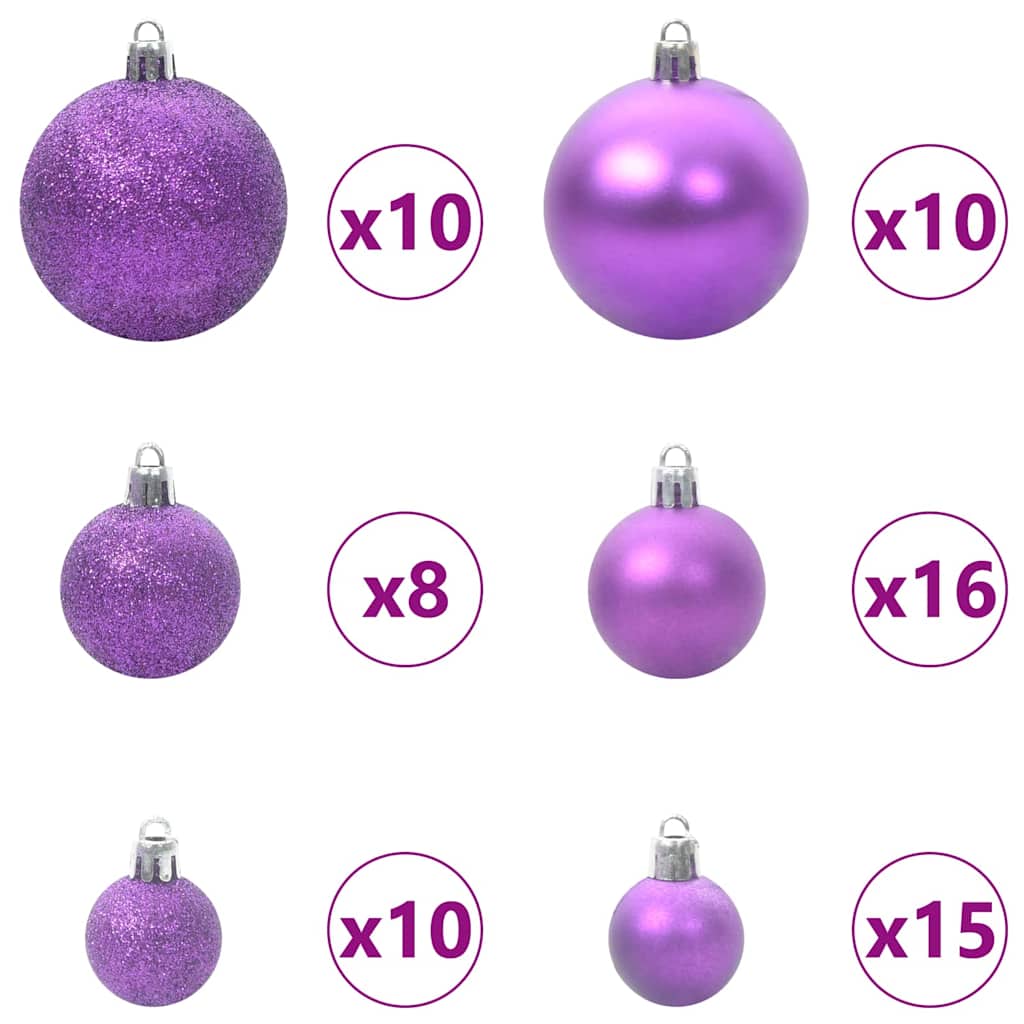 Kunstigt Juletræ Med 300 Led'er 180 Cm Pvc Og Stål - Billede 7