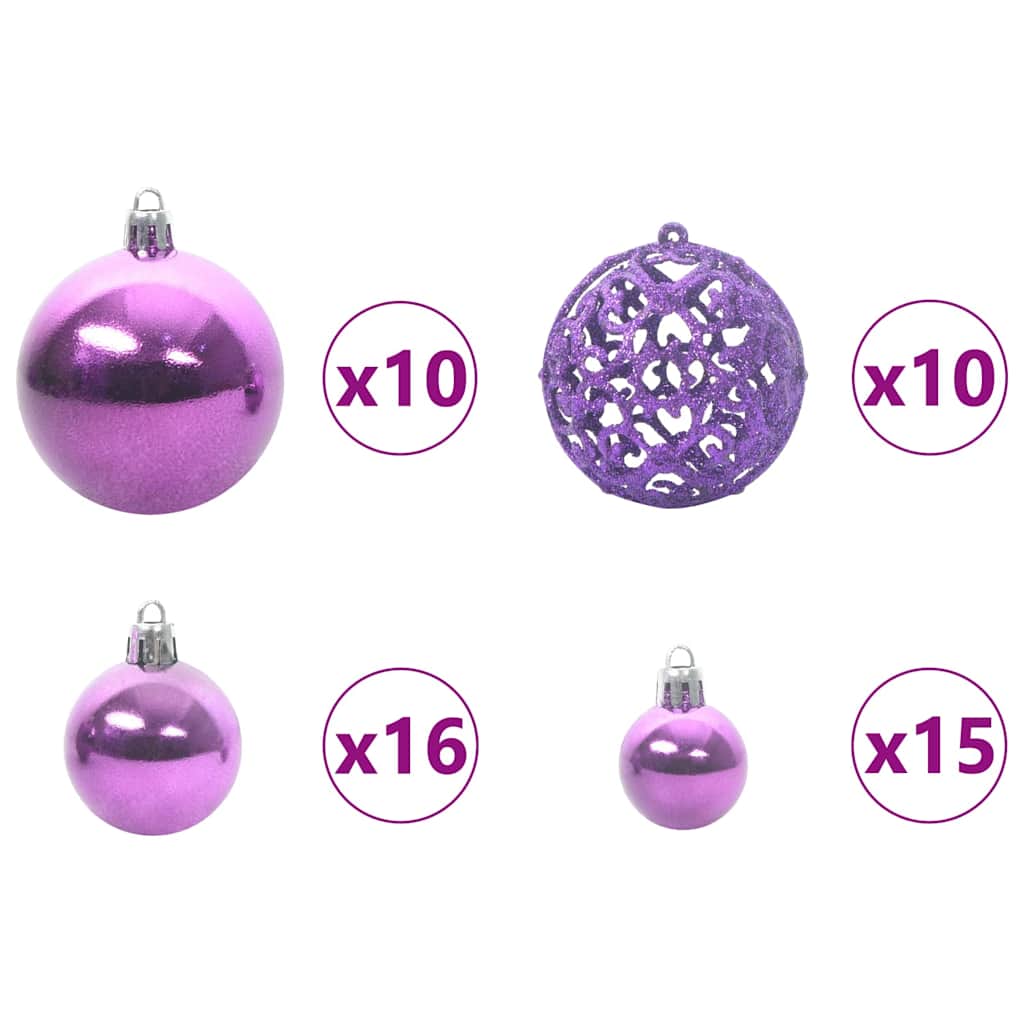 Kunstigt Juletræ Med 300 Led'er 180 Cm Pvc Og Stål - Billede 8