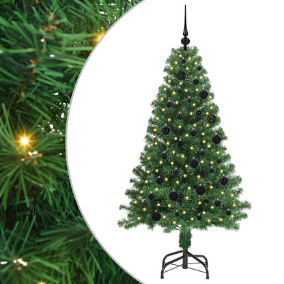 Kunstigt Juletræ Med Stativ 150 Cm Pvc Og Stål Og Plastik - Billede 2