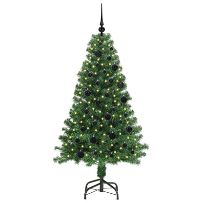 Kunstigt Juletræ Med Stativ 150 Cm Pvc Og Stål Og Plastik - Billede 3