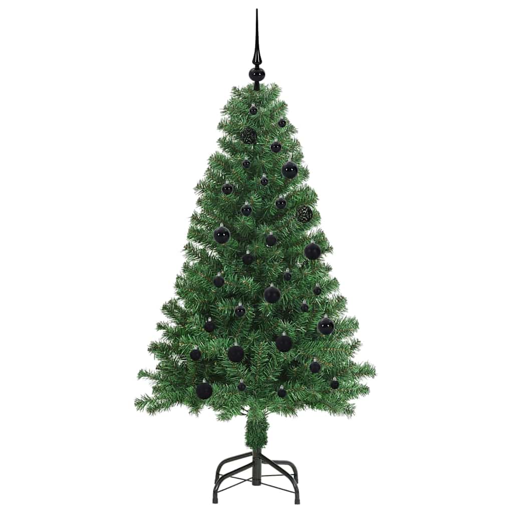 Kunstigt Juletræ Med Stativ 150 Cm Pvc Og Stål Og Plastik - Billede 4