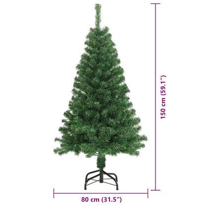 Kunstigt Juletræ Med Stativ 150 Cm Pvc Og Stål Og Plastik - Billede 14