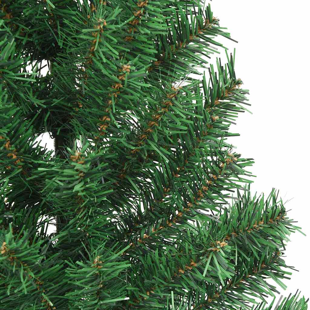 Kunstig Forbelyst Juletræ Med 300 Led'er 210 Cm Pvc - Billede 12