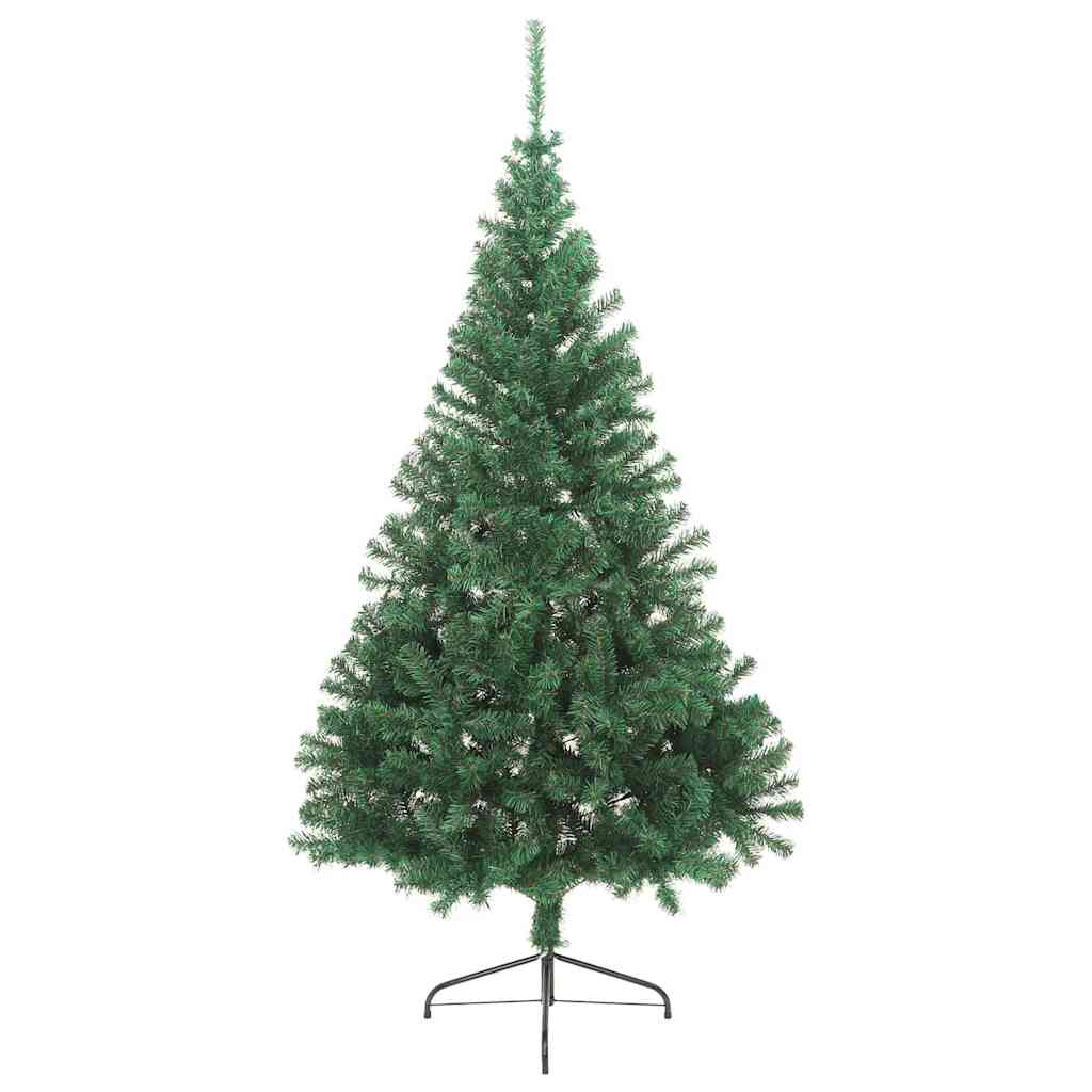 Kunstig Forbelyst Juletræ Med 300 Led'er 210 Cm Pvc - Billede 5