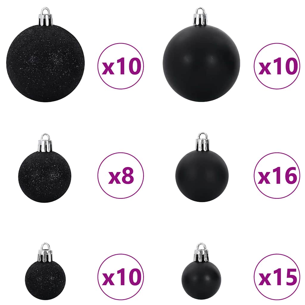 Kunstig Forbelyst Juletræ Med 300 Led'er 210 Cm Pvc - Billede 7