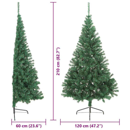 Kunstig Forbelyst Juletræ Med 300 Led'er 210 Cm Pvc - Billede 15
