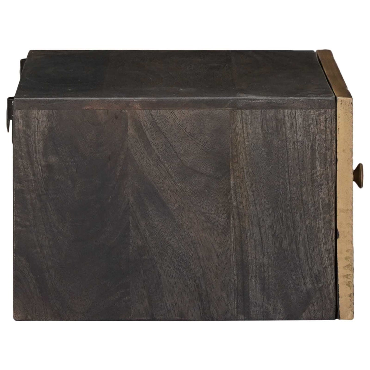 Håndlavet Natbord Kaffe 40 X 30 X 20 Cm Massivt Mangotræ - Billede 4