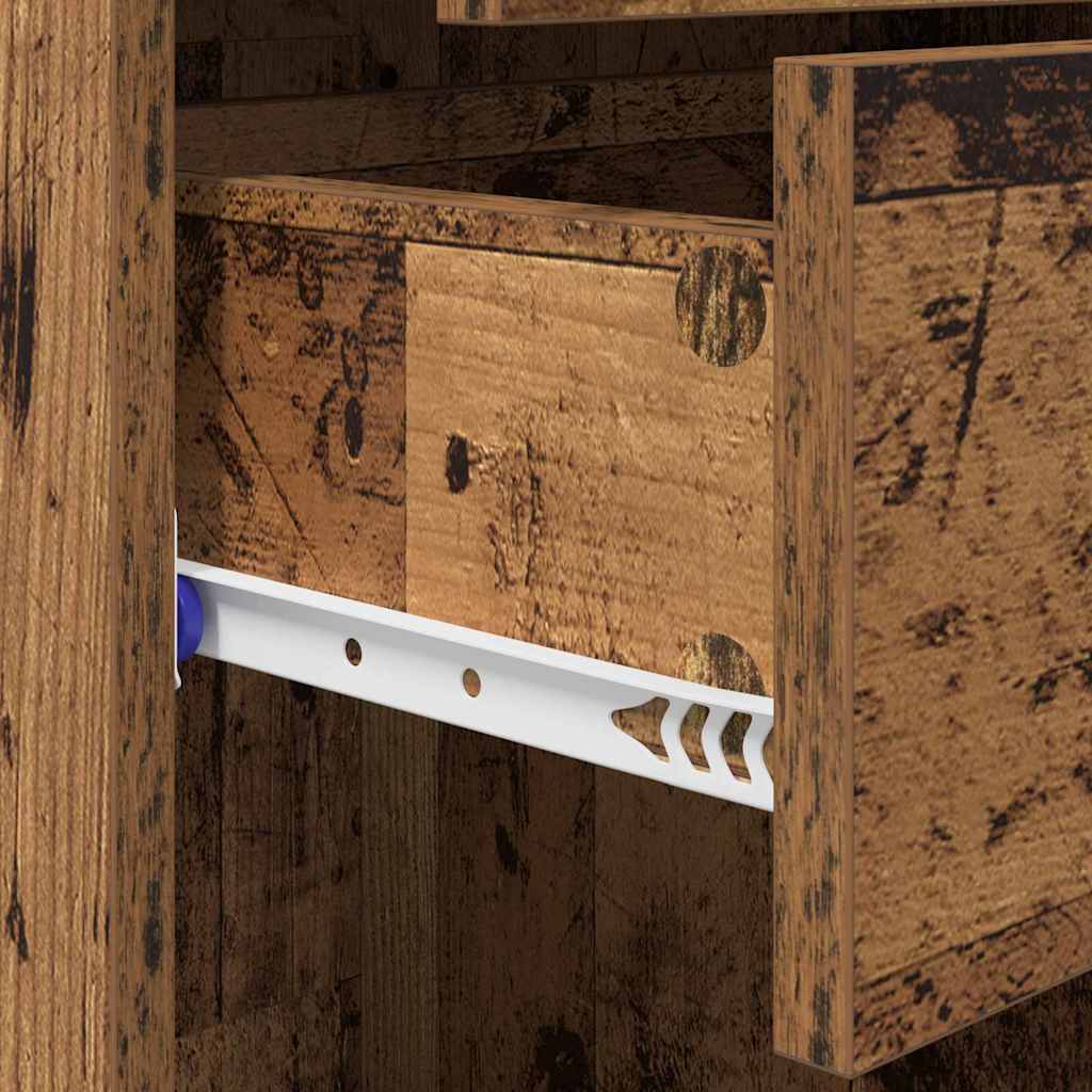 Highboard 40 X 42,5 X 185 Cm Konstrueret Træ - Billede 10