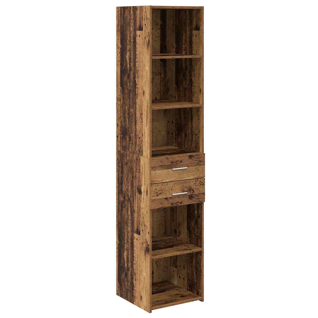 Highboard 40 X 42,5 X 185 Cm Konstrueret Træ - Billede 2