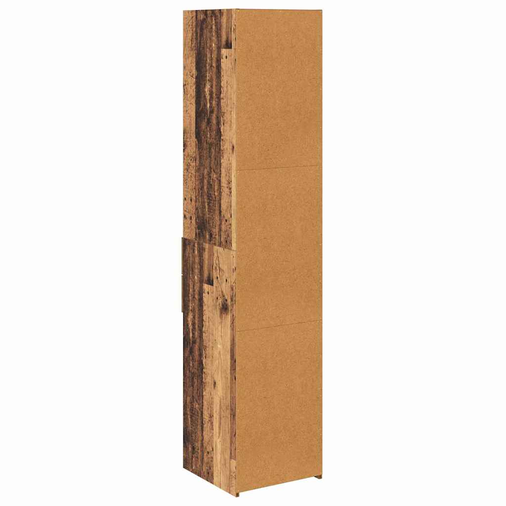 Highboard 40 X 42,5 X 185 Cm Konstrueret Træ - Billede 8