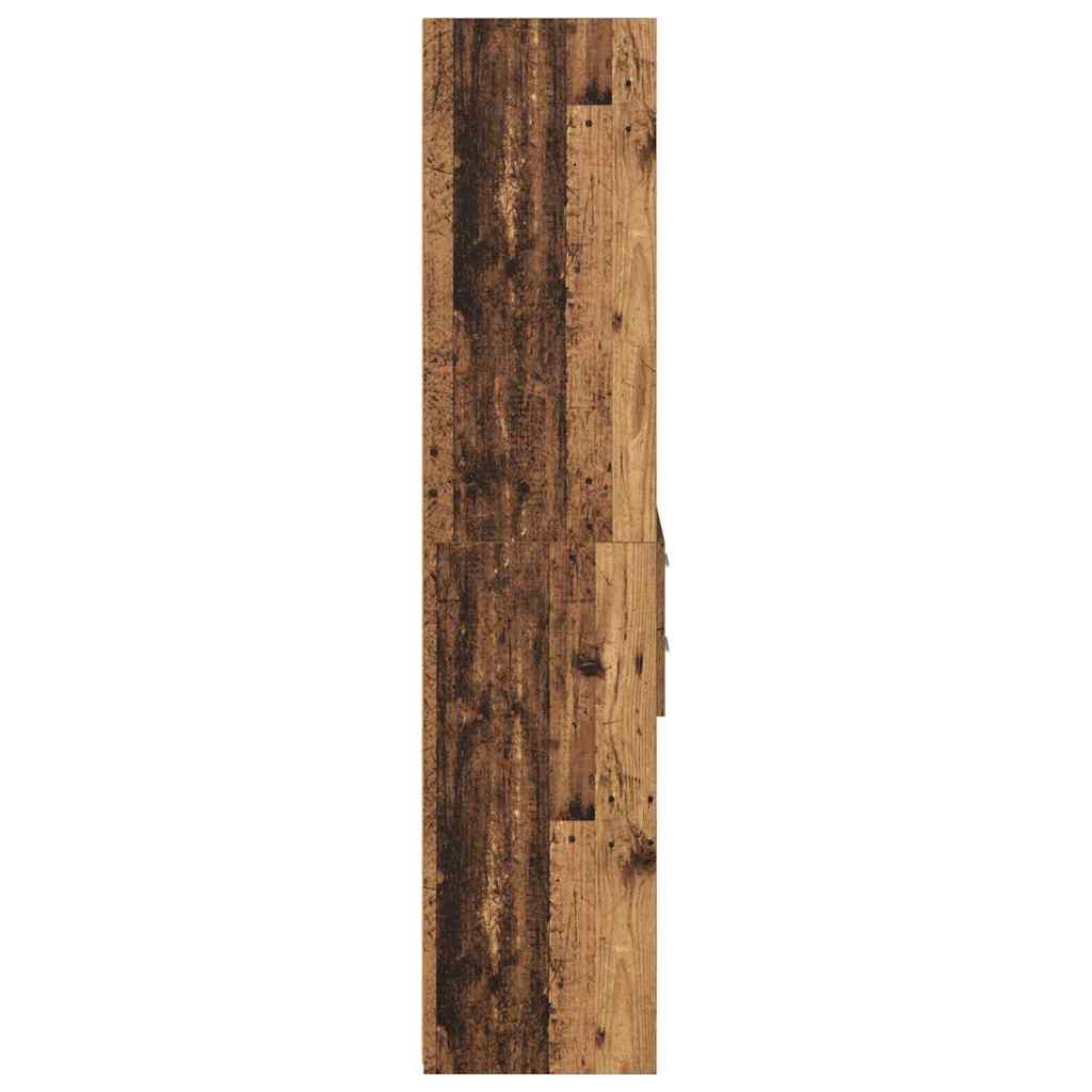 Highboard 40 X 42,5 X 185 Cm Konstrueret Træ - Billede 7