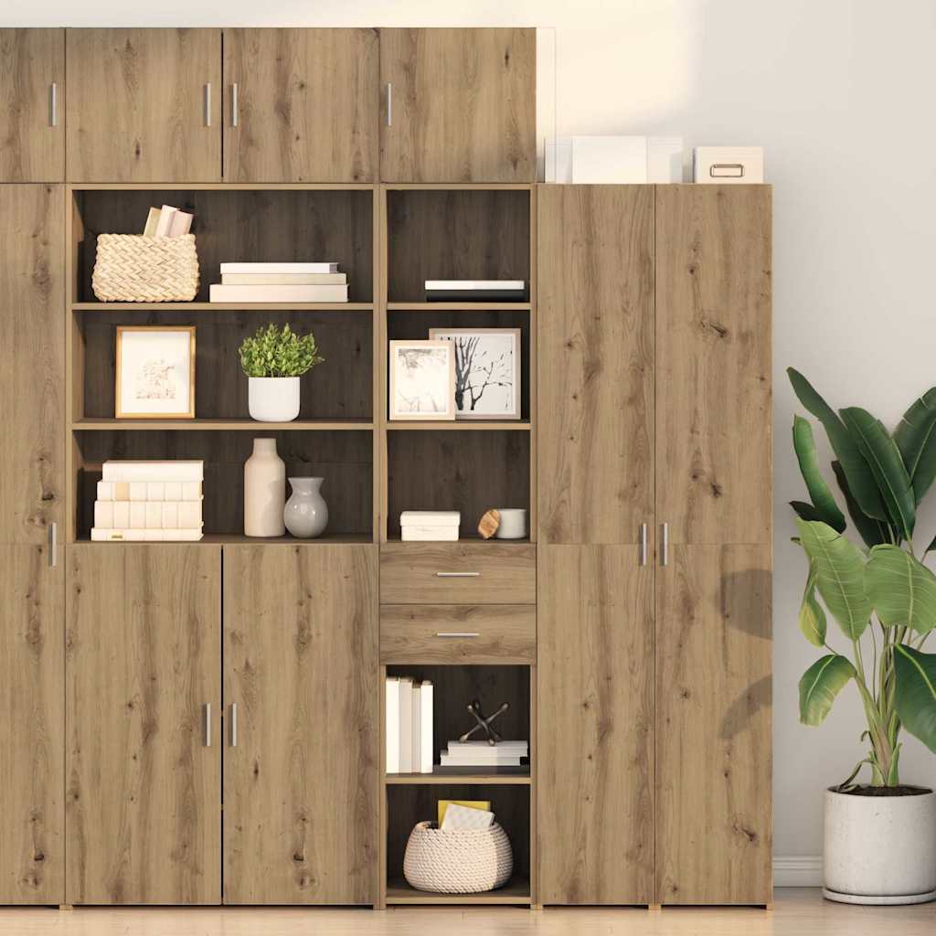 Highboard 40 X 42,5 X 185 Cm Konstrueret Træ