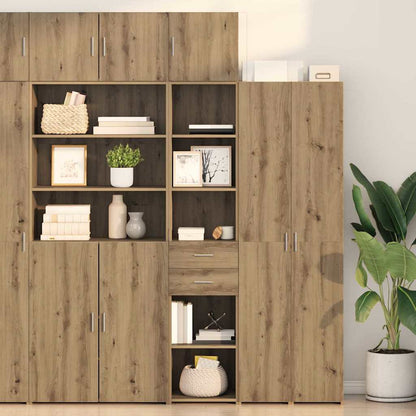 Highboard 40 X 42,5 X 185 Cm Konstrueret Træ
