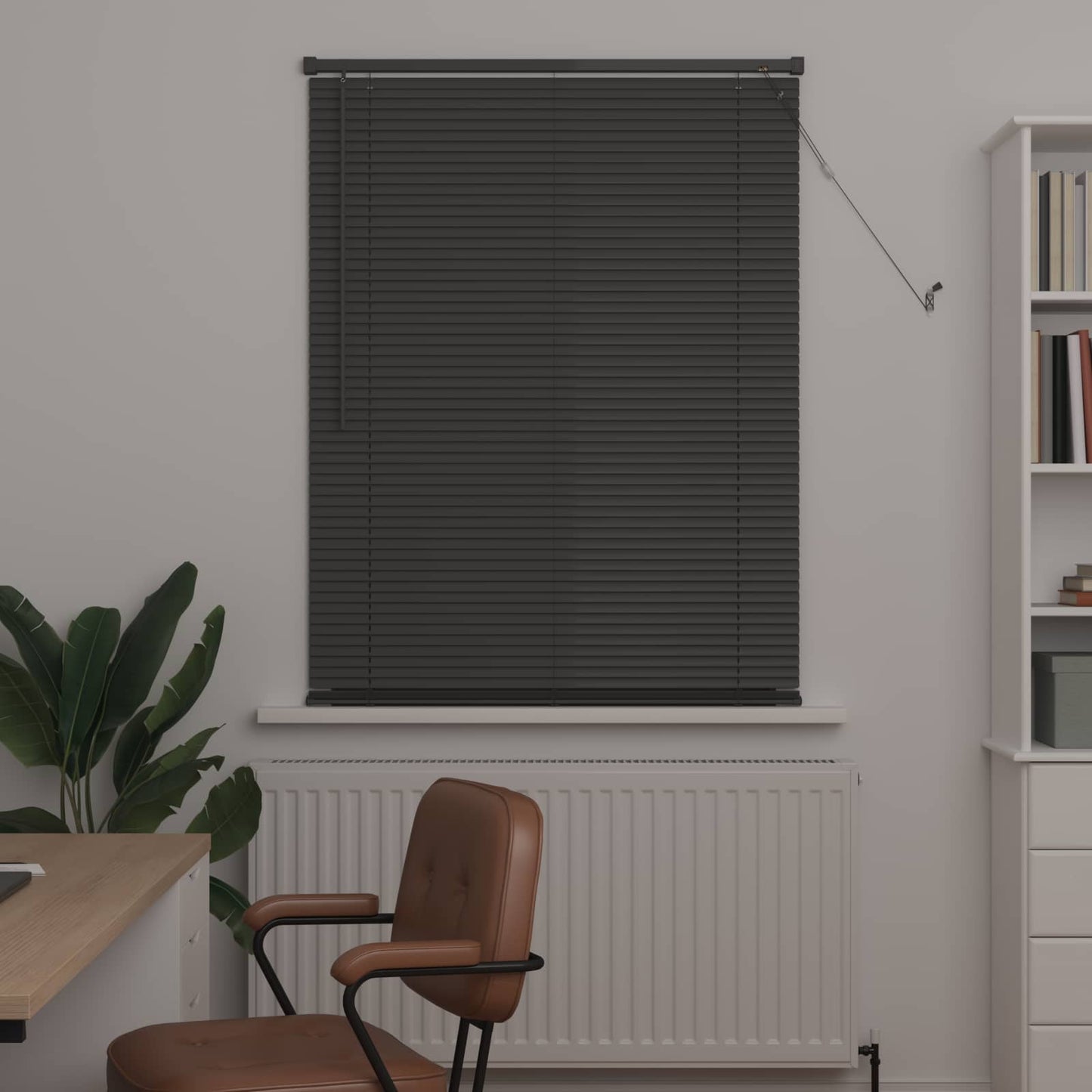 Persienner Sølvgrå 150 X 70 Cm Pvc - Billede 3