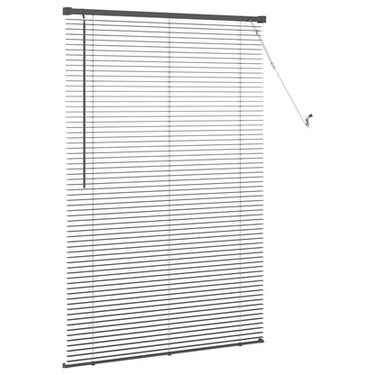 Persienner Sølvgrå 150 X 70 Cm Pvc - Billede 5