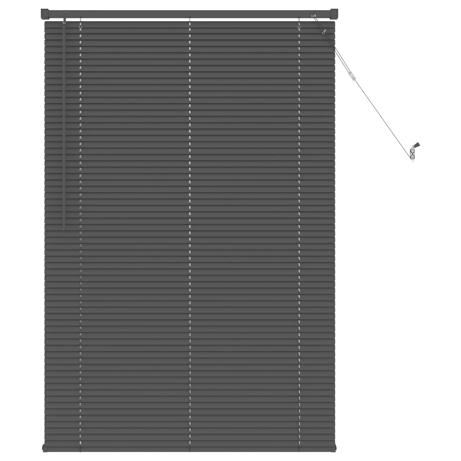 Persienner Sølvgrå 150 X 70 Cm Pvc - Billede 2
