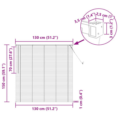 Persienner 150 X 130 Cm Pvc - Billede 10