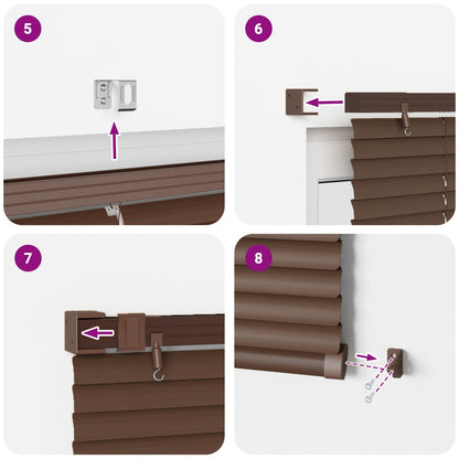 Persienner Indstillelig Mørk Med Mønster 213 X 100 Cm Pvc - Billede 14