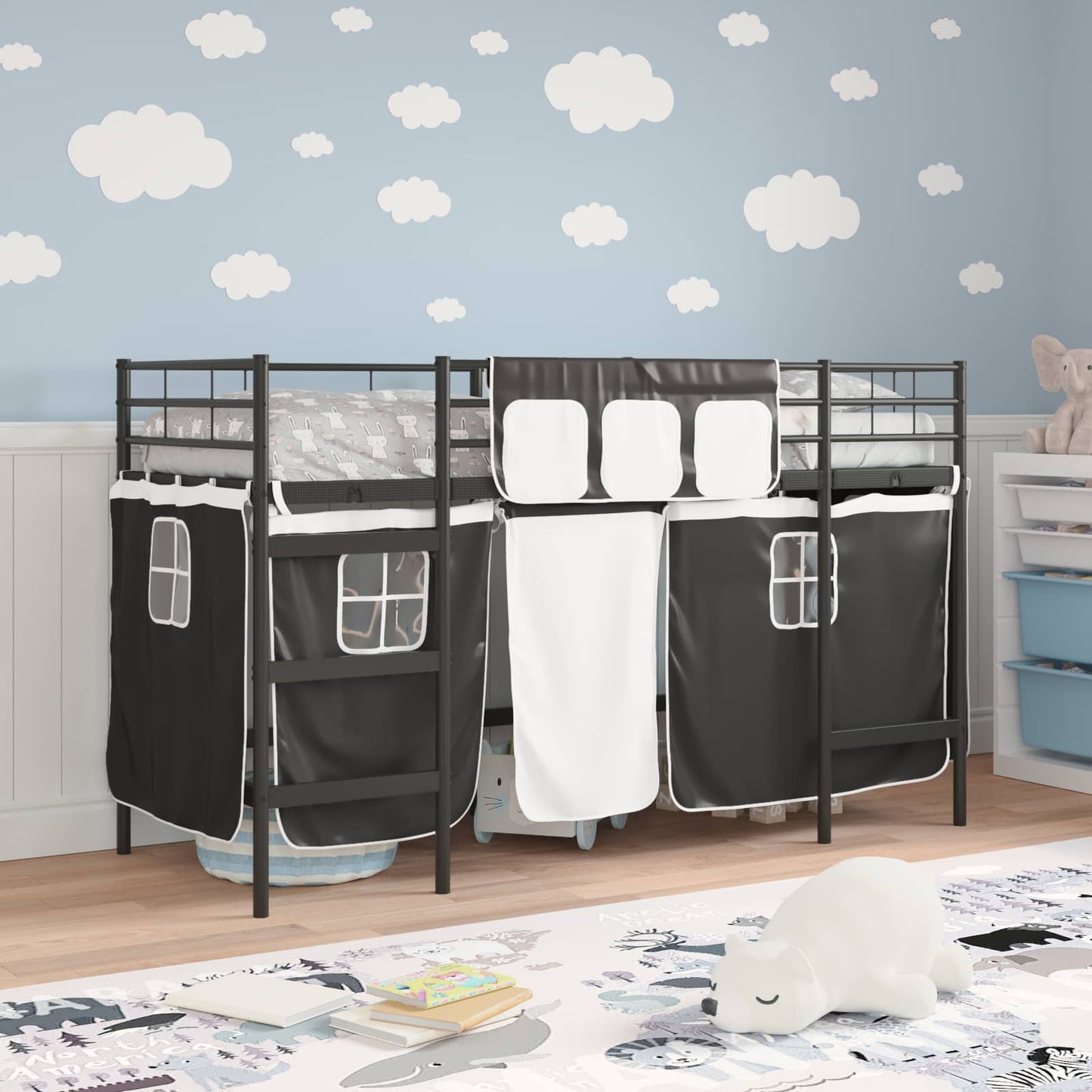 Kids'loftseng Med Gardiner - Billede 3