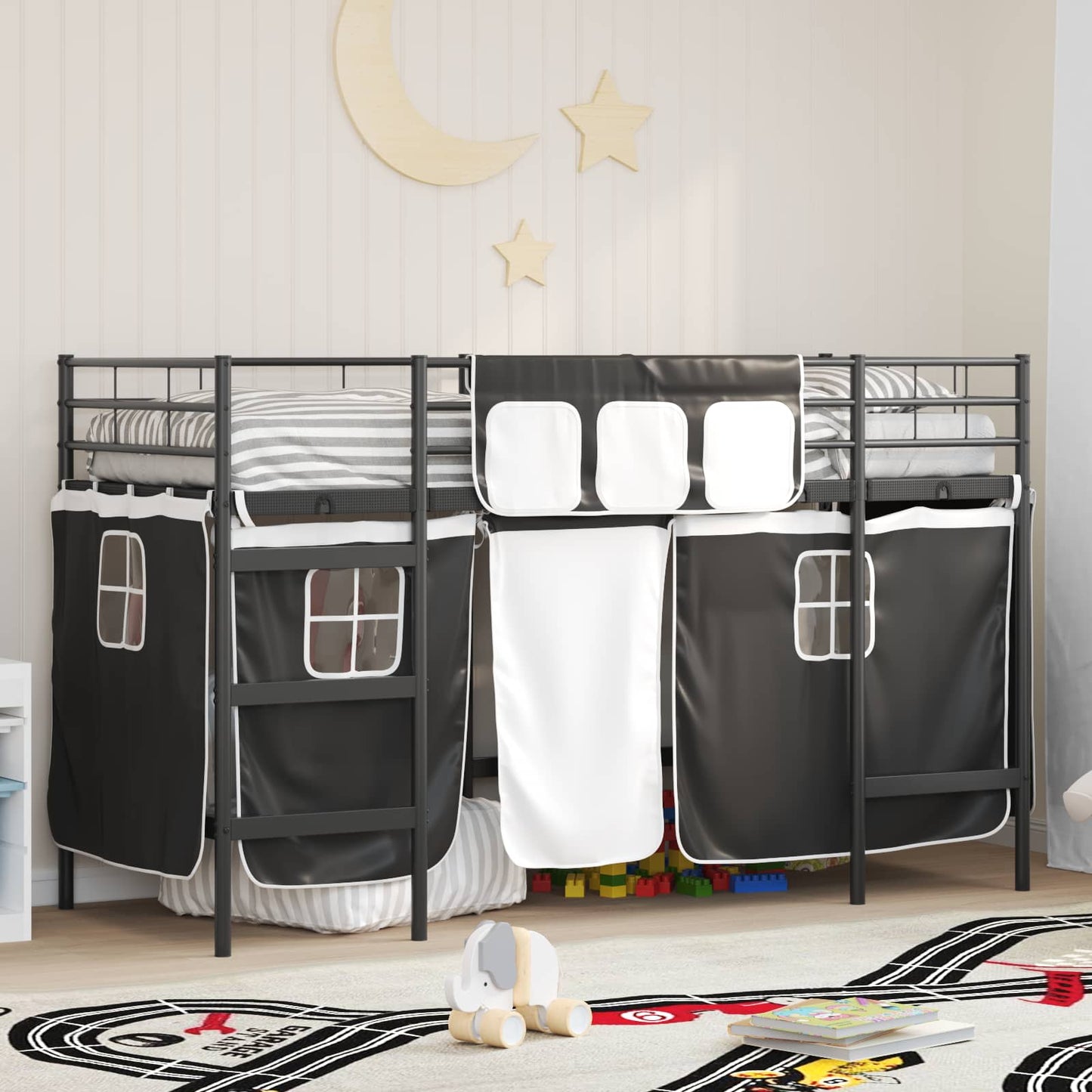 Kids'loftseng Med Gardiner - Variant 42020789